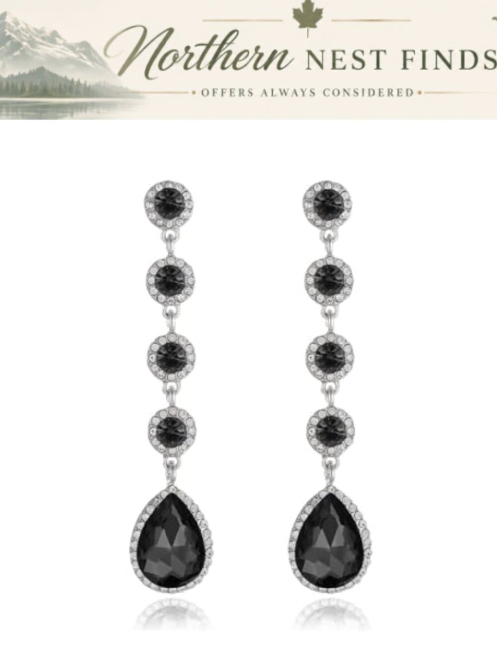 Rhinestone Chandelier Dangle Earrings Gold Plated Wedding Prom